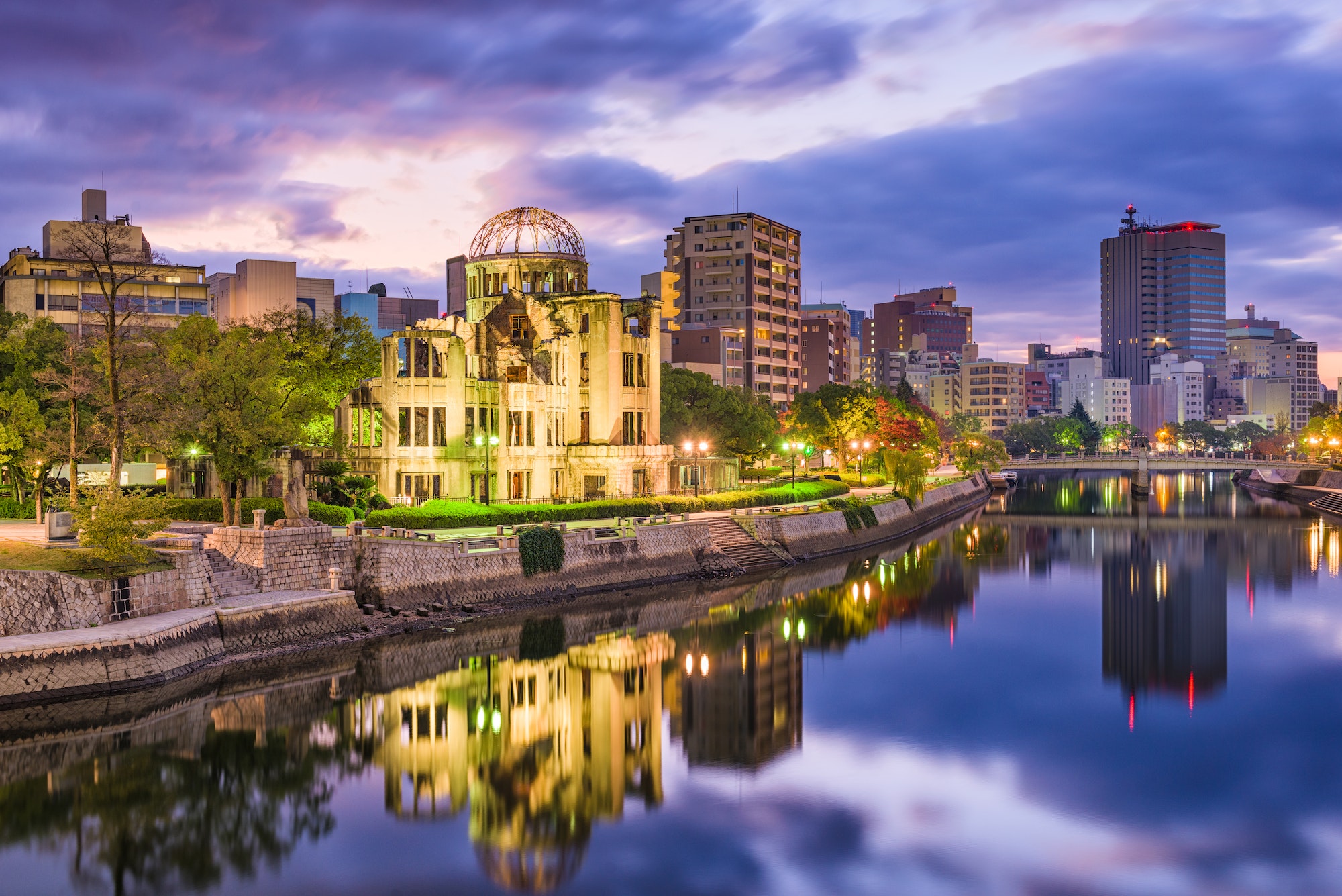 Hiroshima, Japan City Skyline