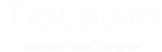 Takumians_Logo_Member Travel Designer_White